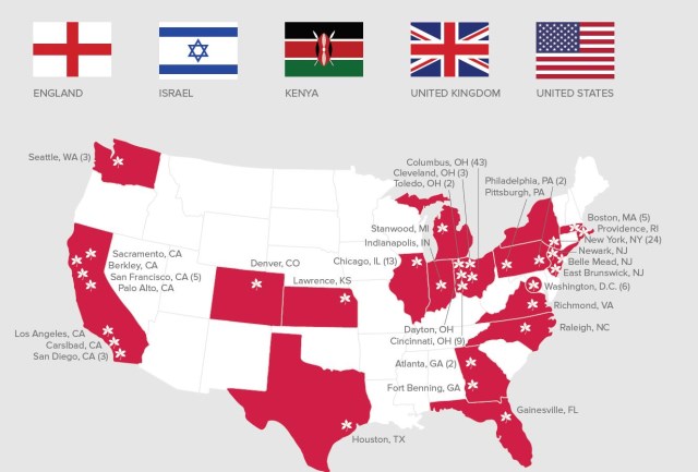 2020 BLF Alumni Map