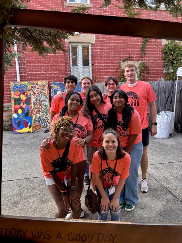 Fellows from BLF '26 volunteering together at the Village Makers Festival